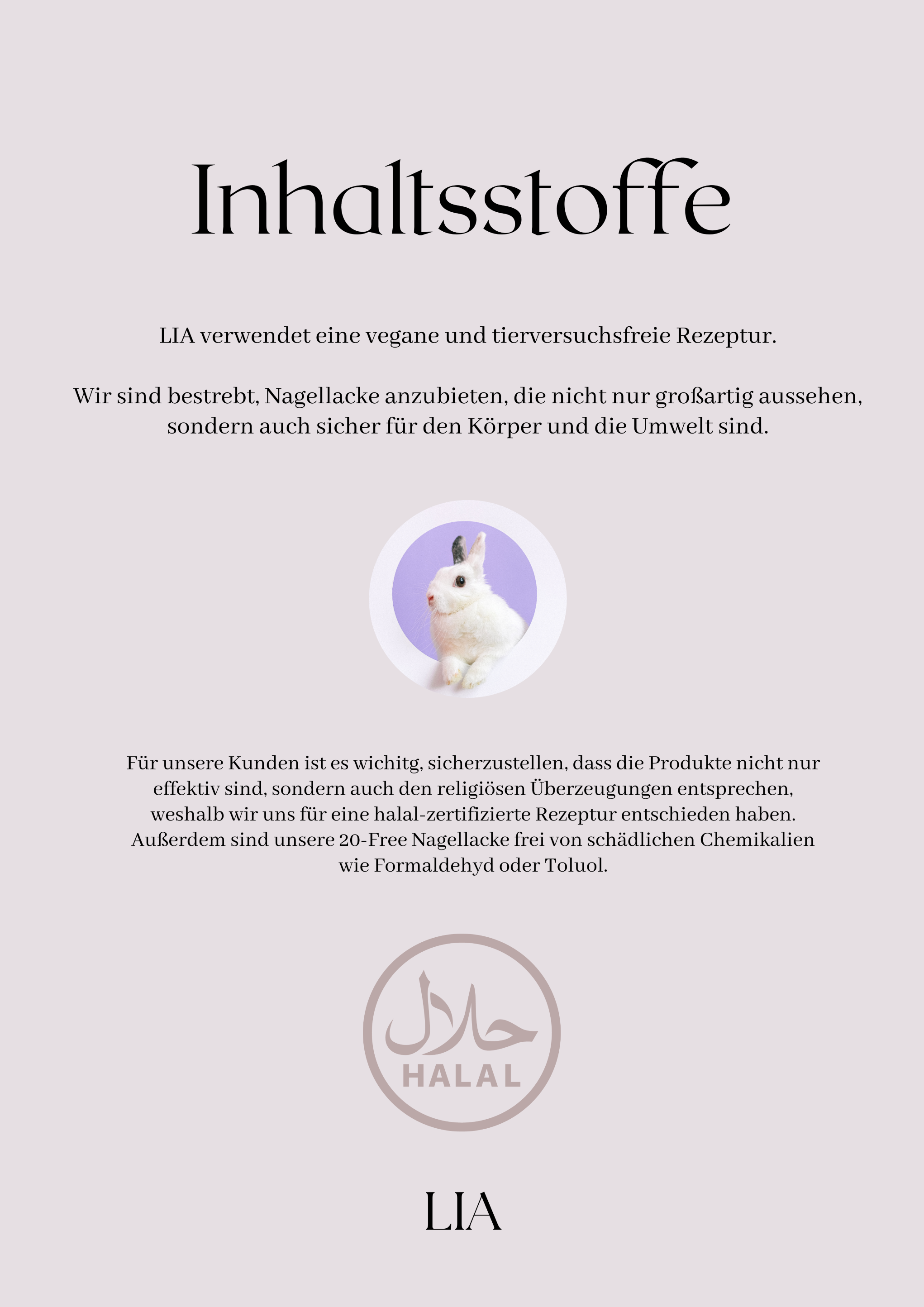 LIA Halal nail polish "Blueberry"