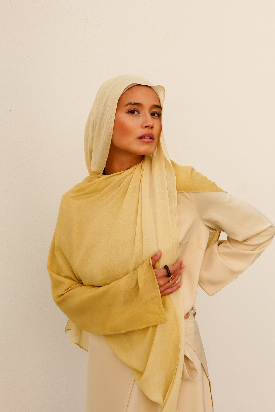 Ombre Modal Hijab "Limone"
