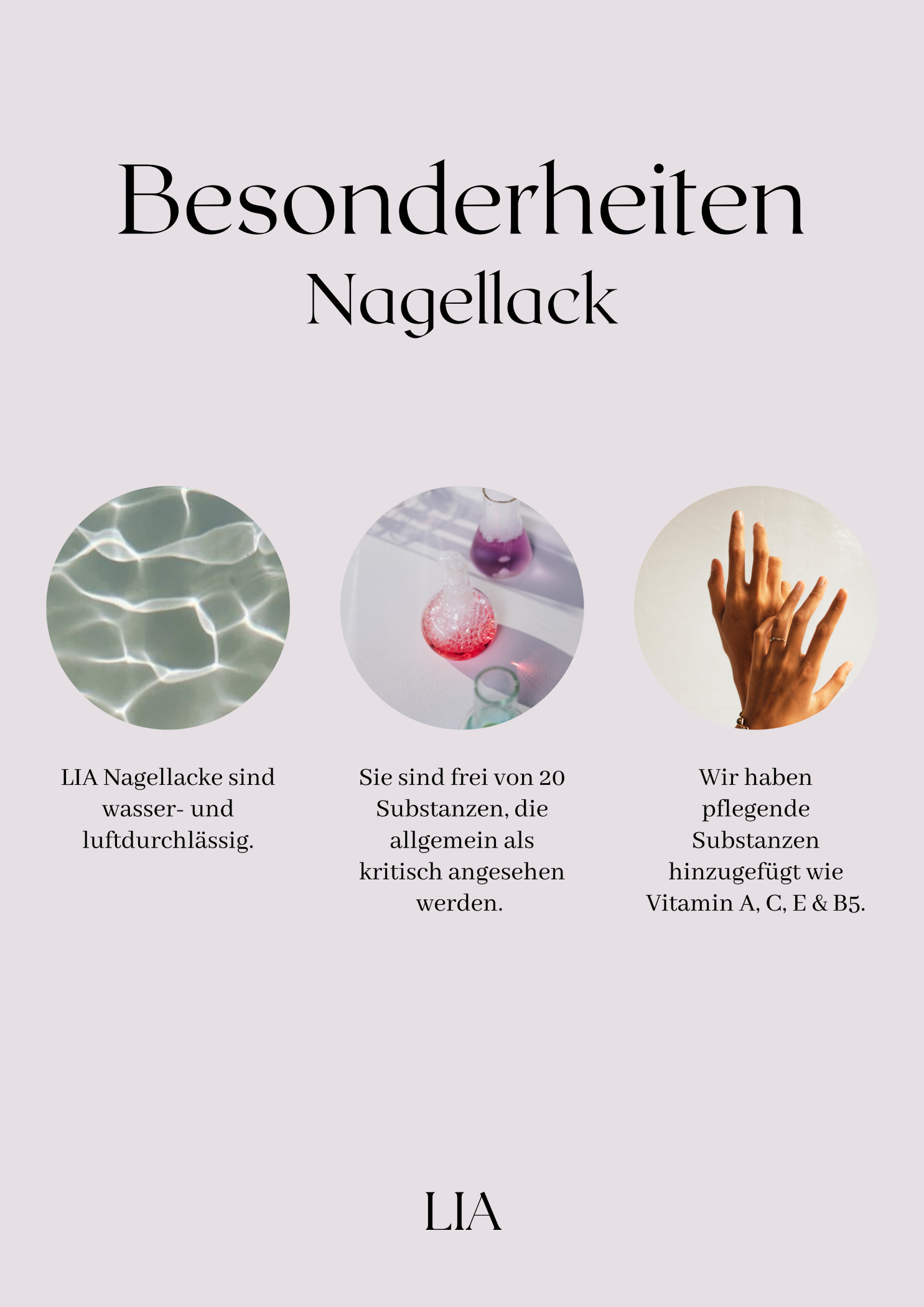 LIA Halal nail polish "Blueberry"