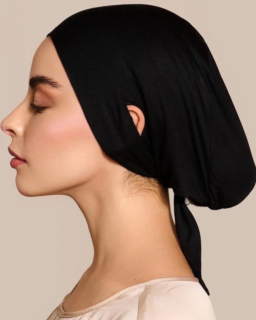 Underscarf Underheadscarf Hijab Bone Black