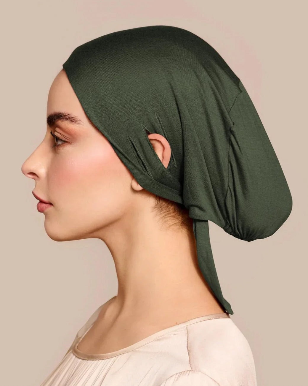 Underscarf Underheadscarf Hijab Bone Khaki