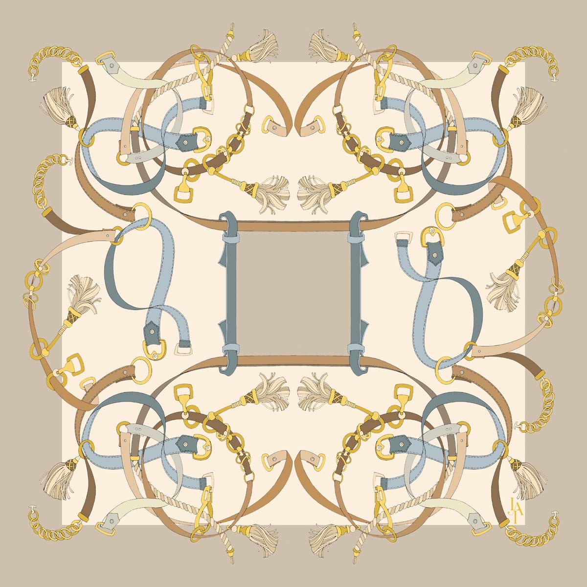 silk scarves MILANO "grigio"