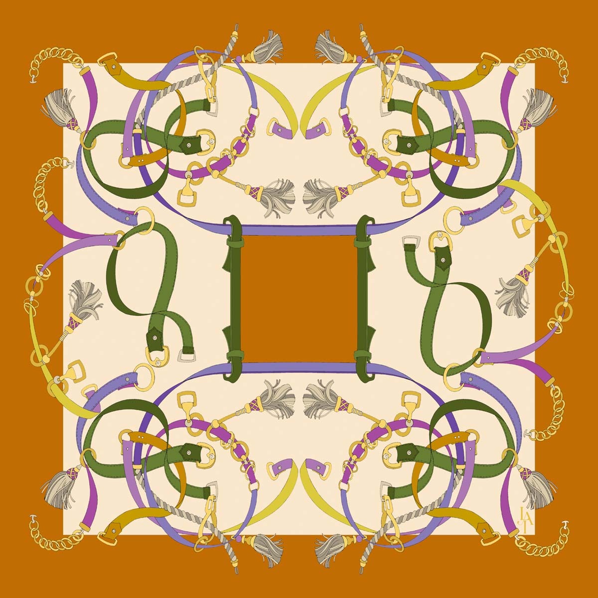 silk scarves MILANO "arance"
