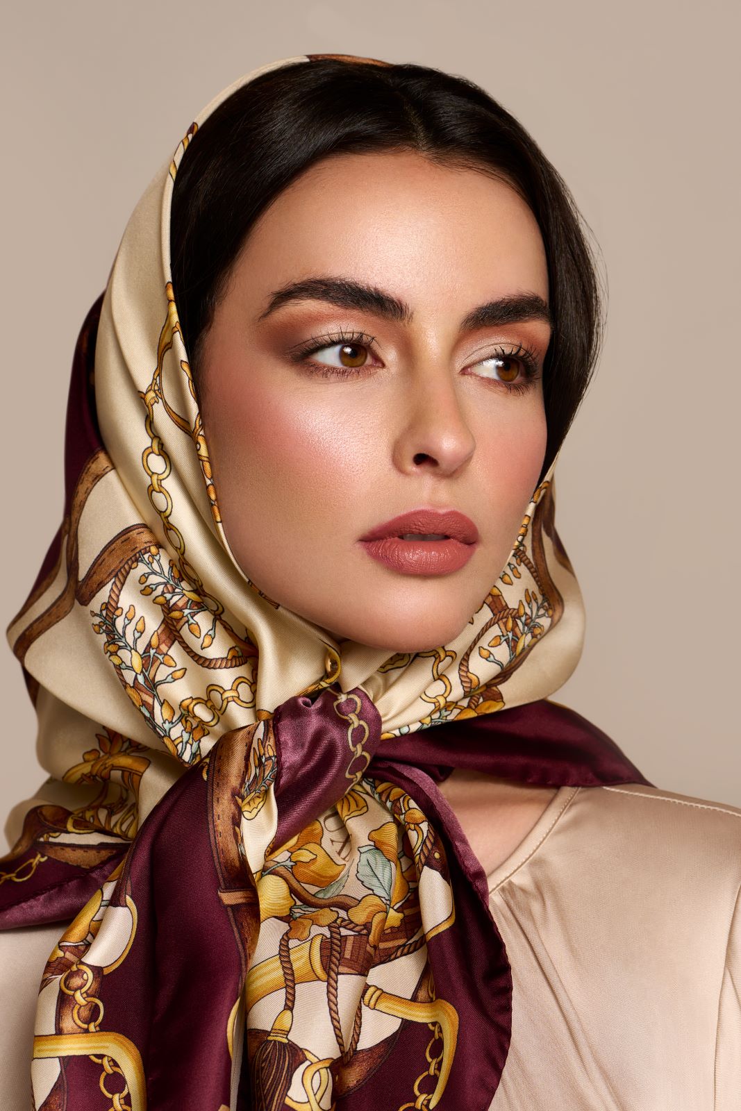 Silk scarves VENICE ,,rosso,,