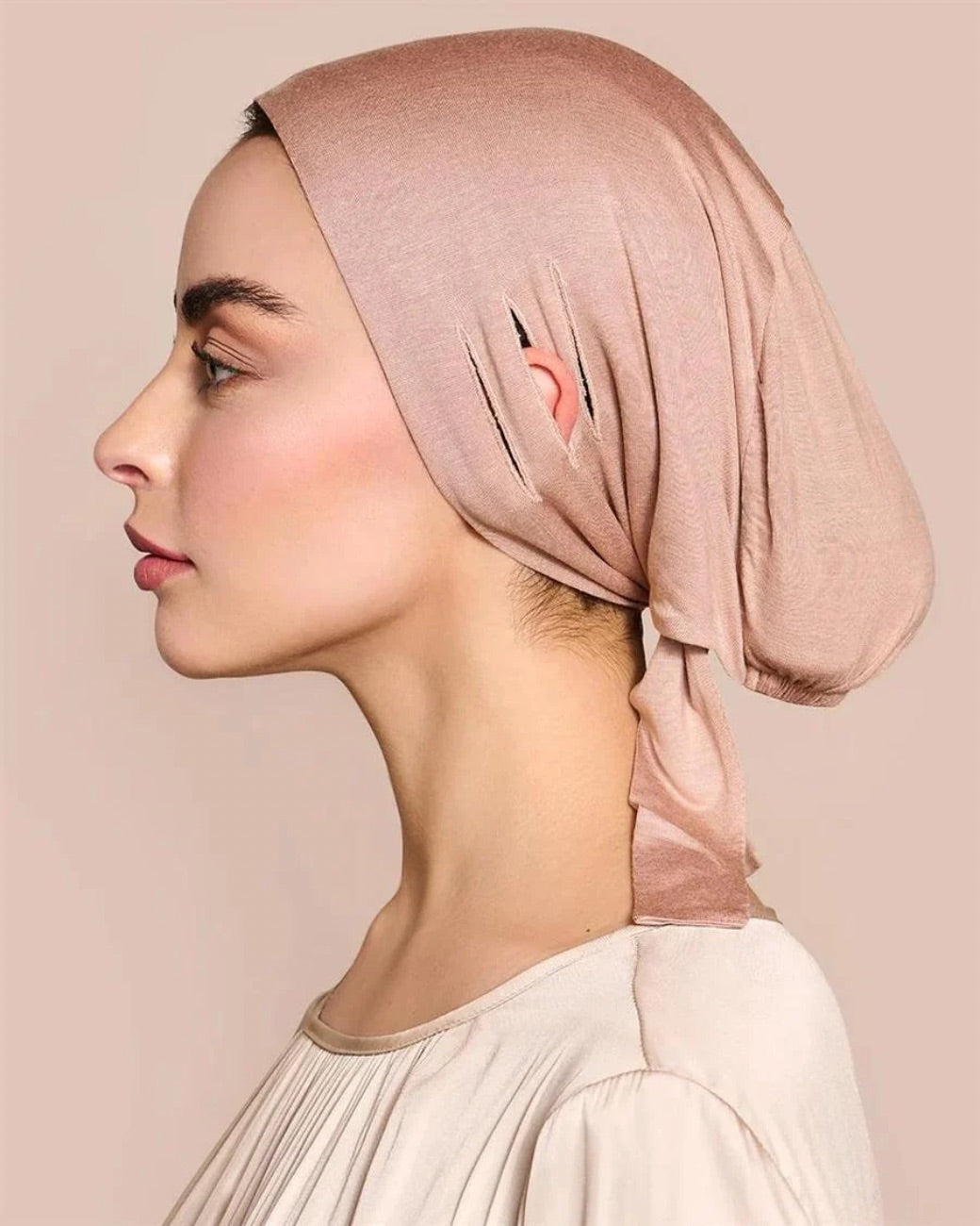 Underscarf Underheadscarf Hijab Bone Soft Rose