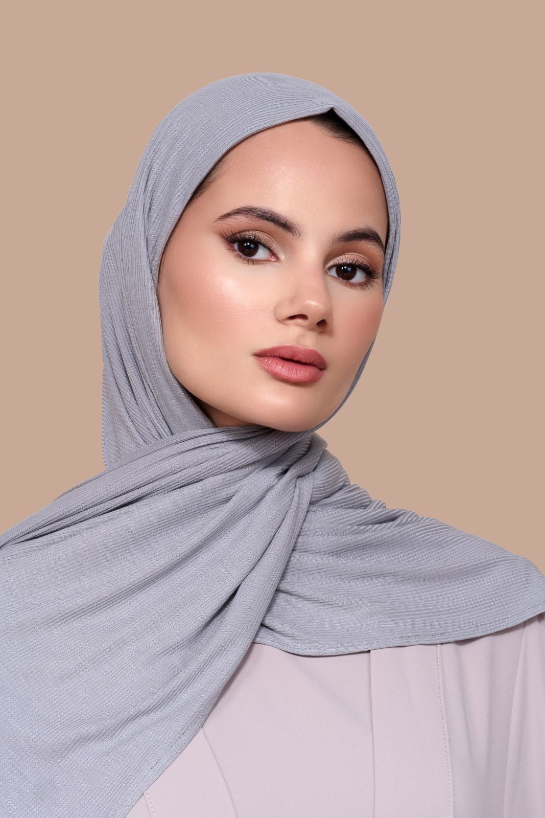 Ribbed Hijab Grey
