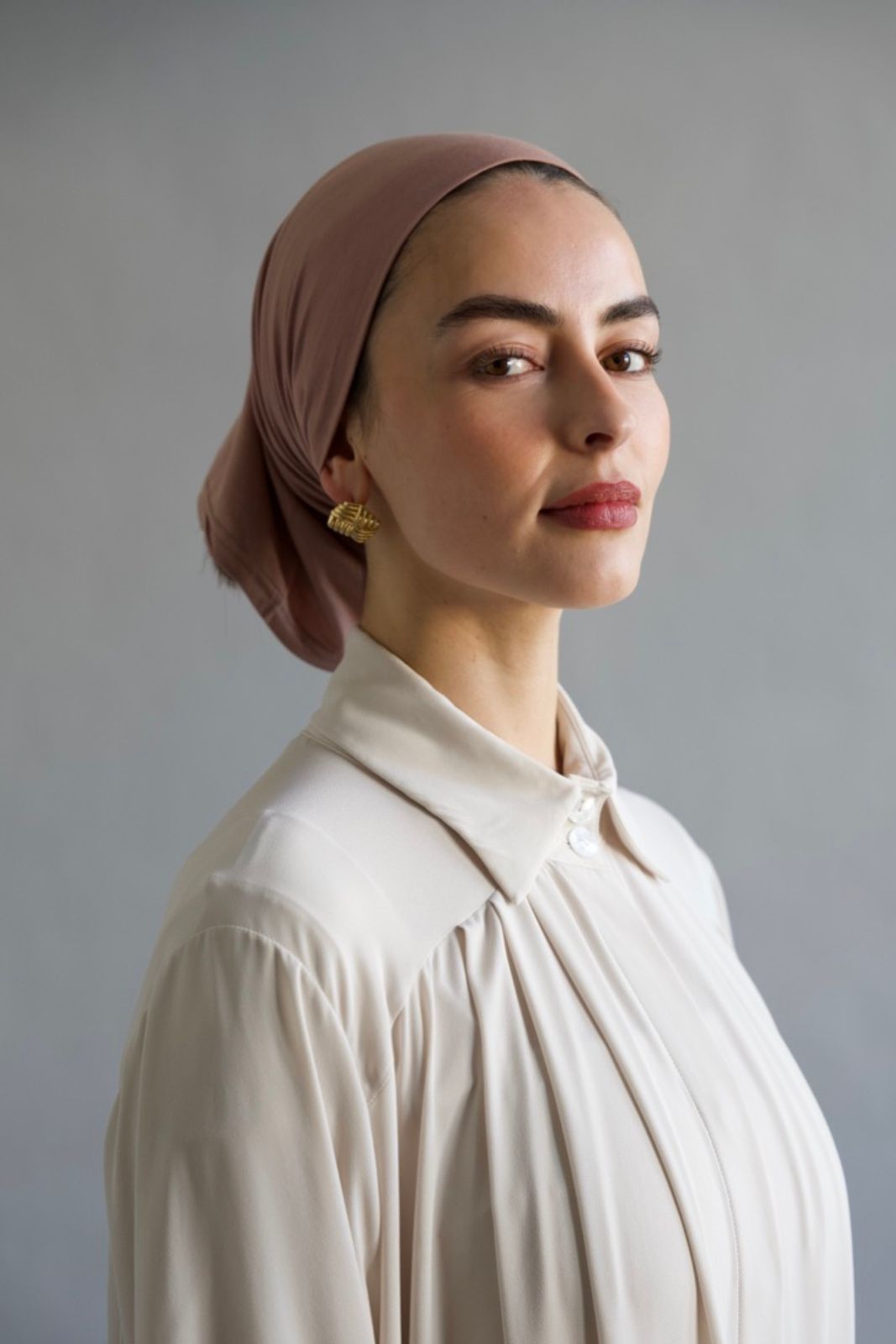 Premium Chiffon Hijab with Bone "rose"