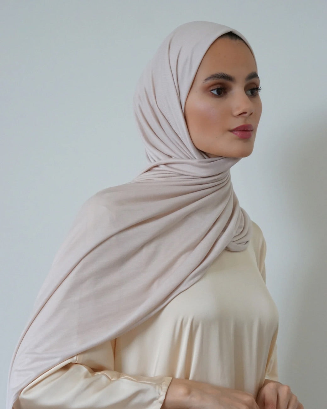 Jersey Hijab Bamboo Oat