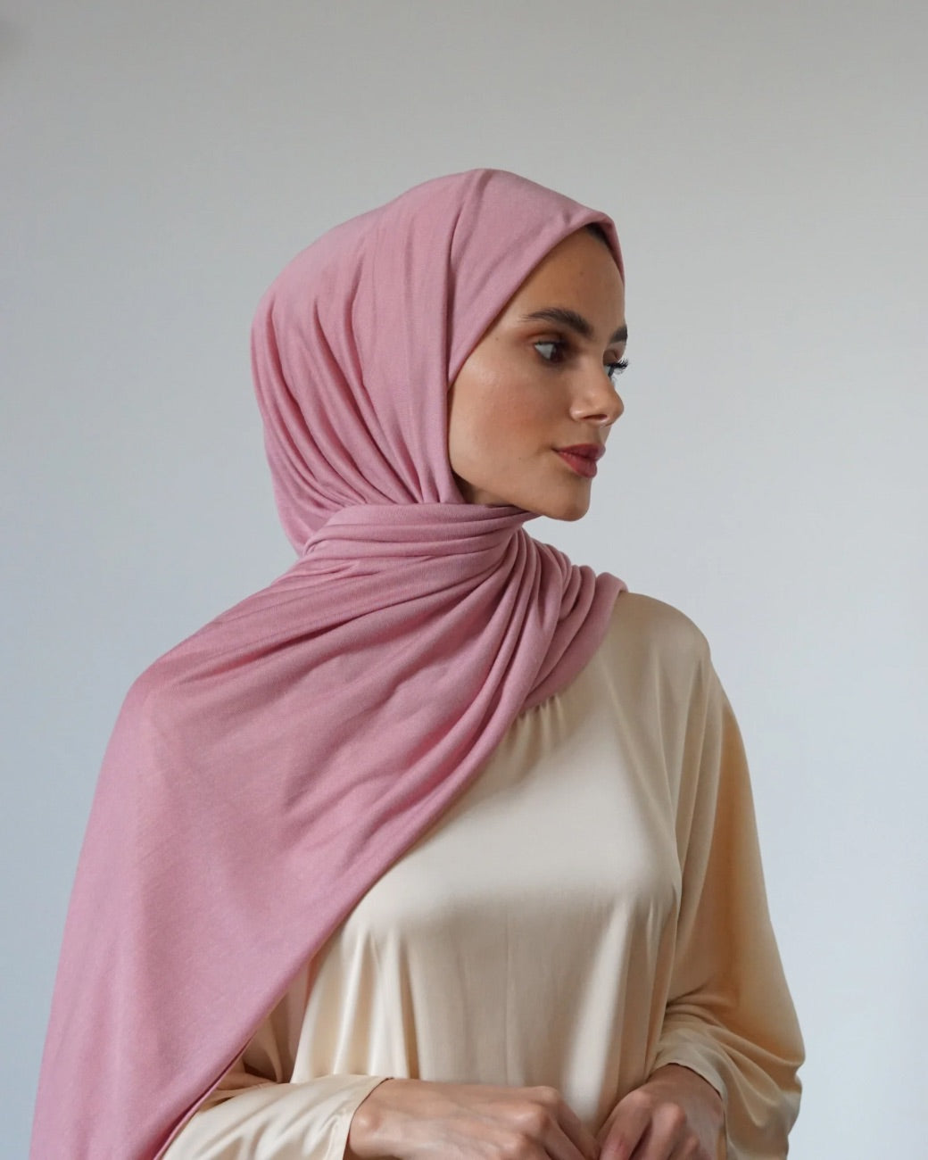 Jersey Hijab Bamboo Marshmallow