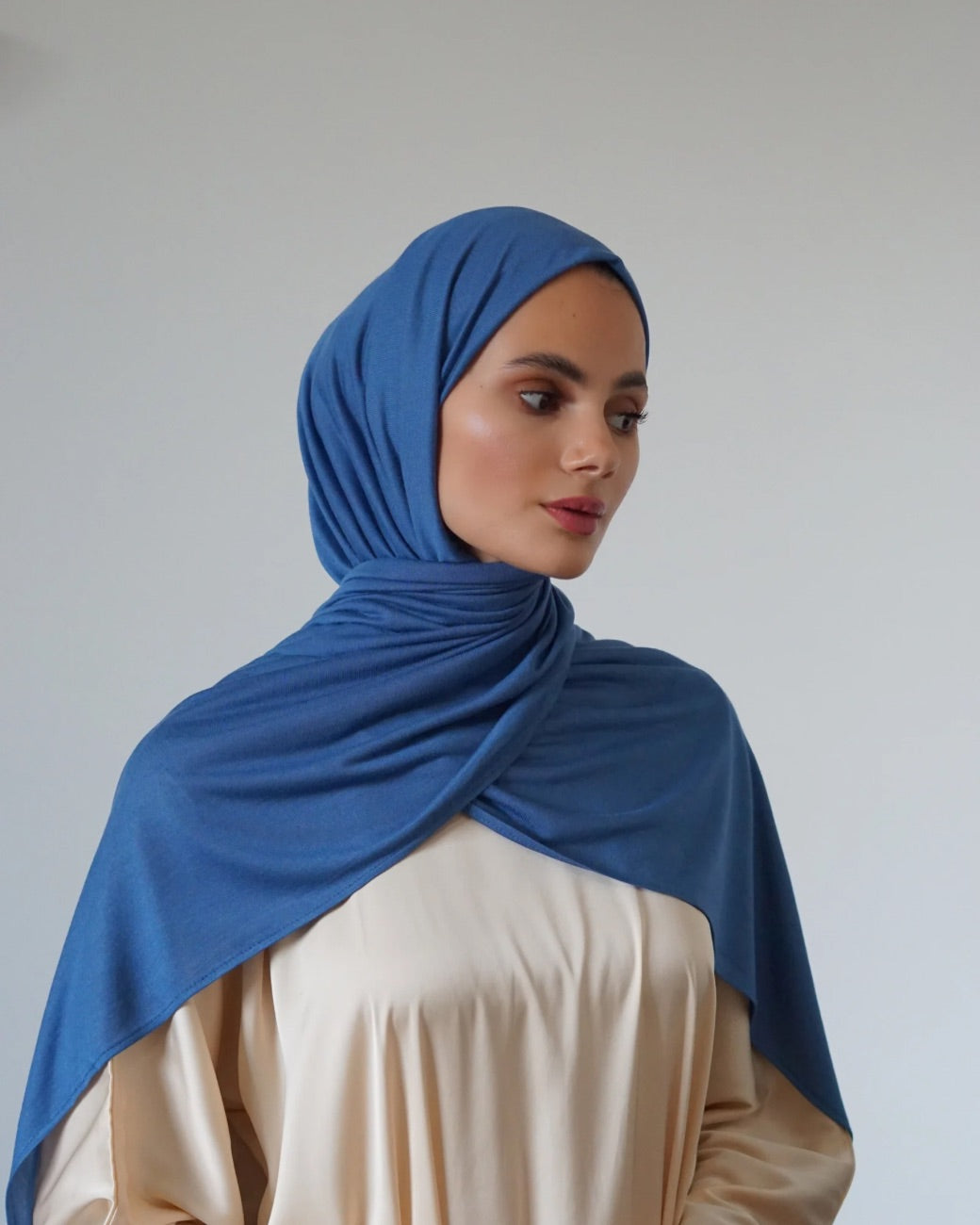 Jersey Hijab Bamboo Sapphire