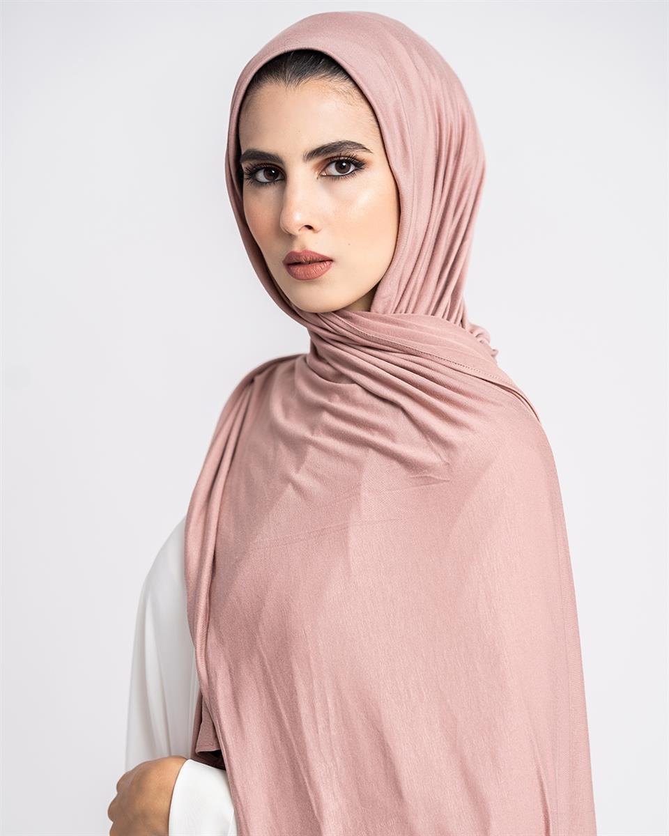 Instant Premium Jersey Hijab Dusty Rose
