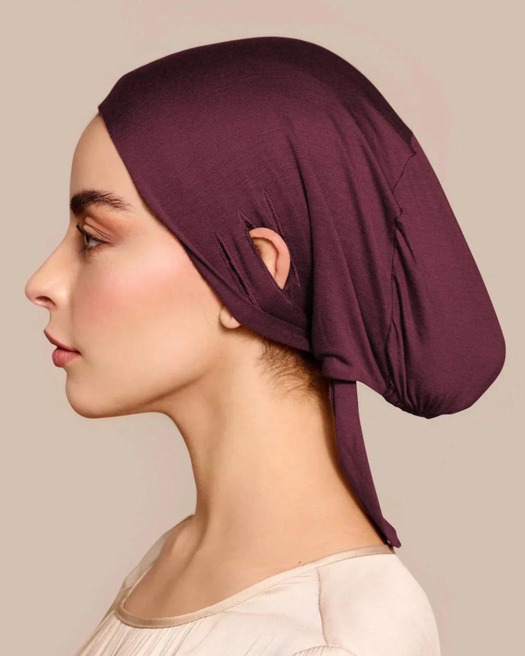 Untertuch Unterkopftuch Hijab Bone Bordeaux