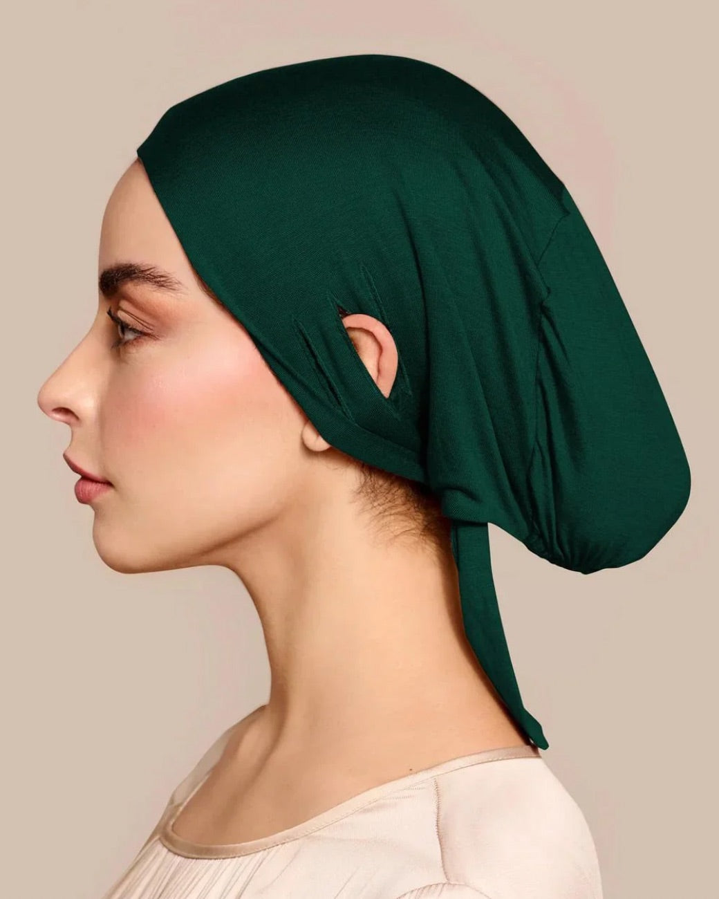Untertuch Unterkopftuch Hijab Bone Pine Green