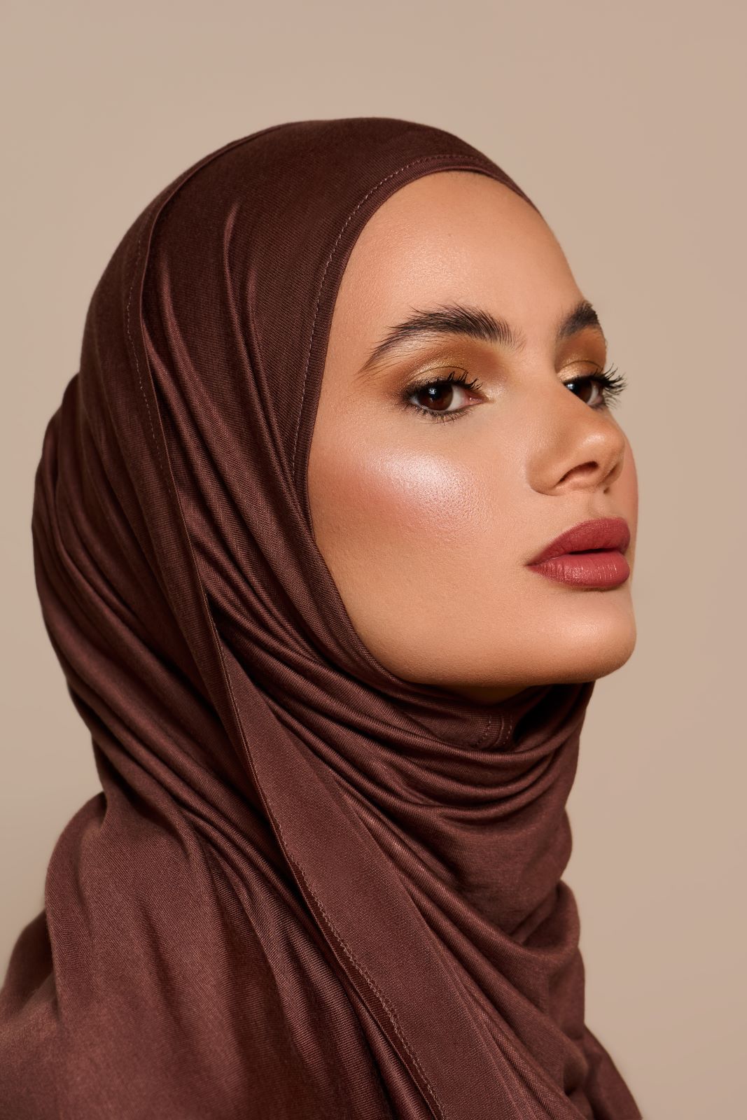 Instant Premium Jersey Hijab Mocha Brown 