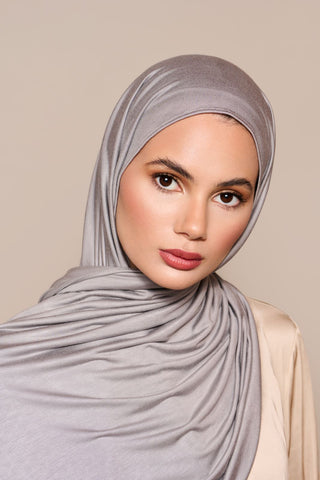 Instant Premium Jersey Hijab Stone Green