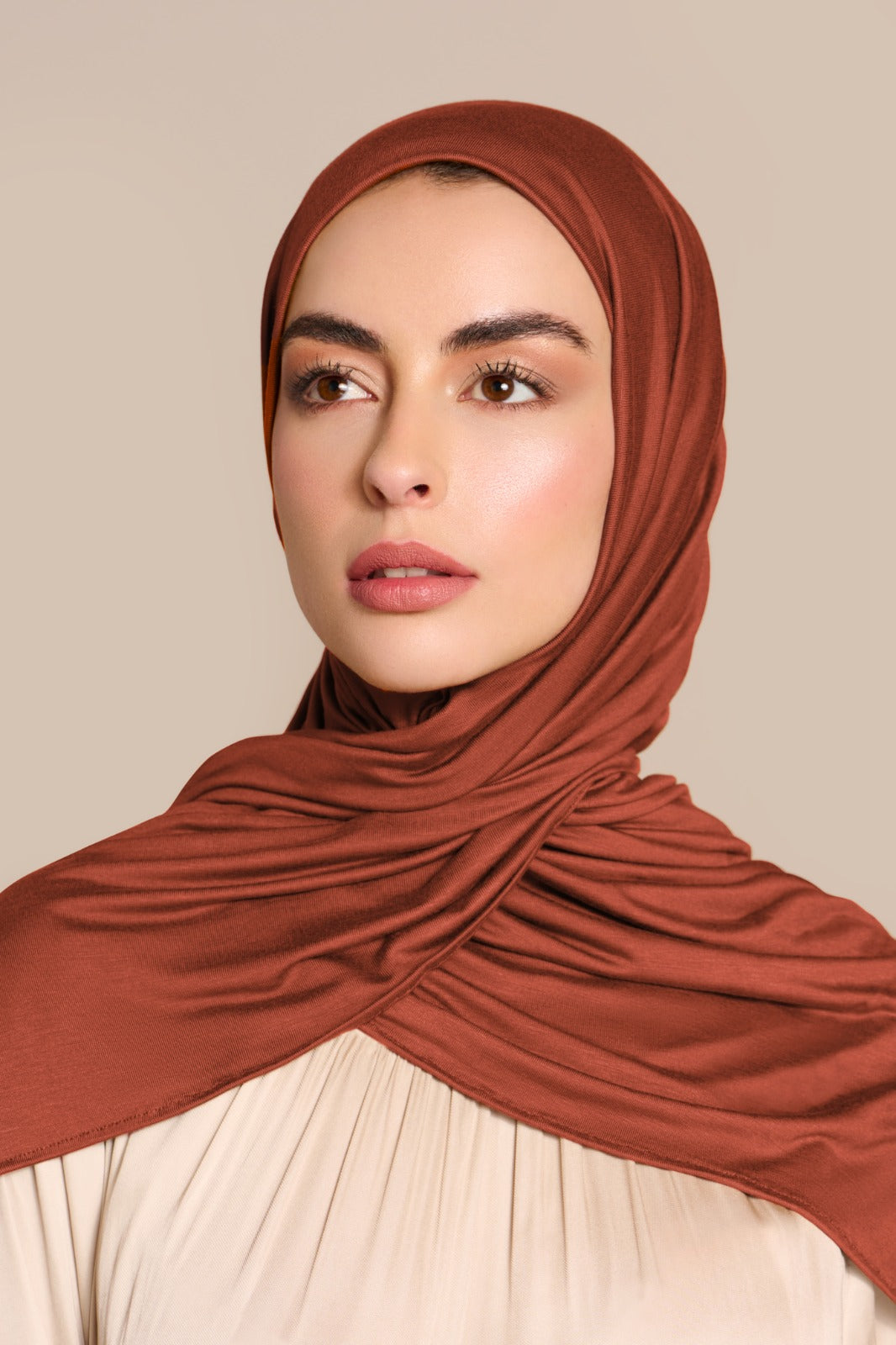 Instant Premium Jersey Hijab Salted Caramel